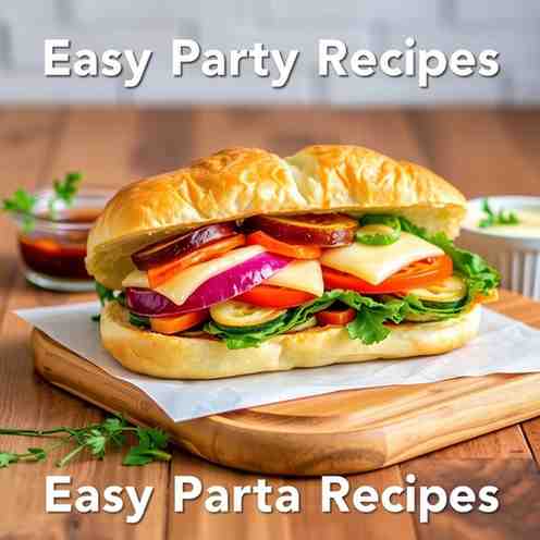 Loaded Pub Veggie Sandwich - Easy Party Recipes